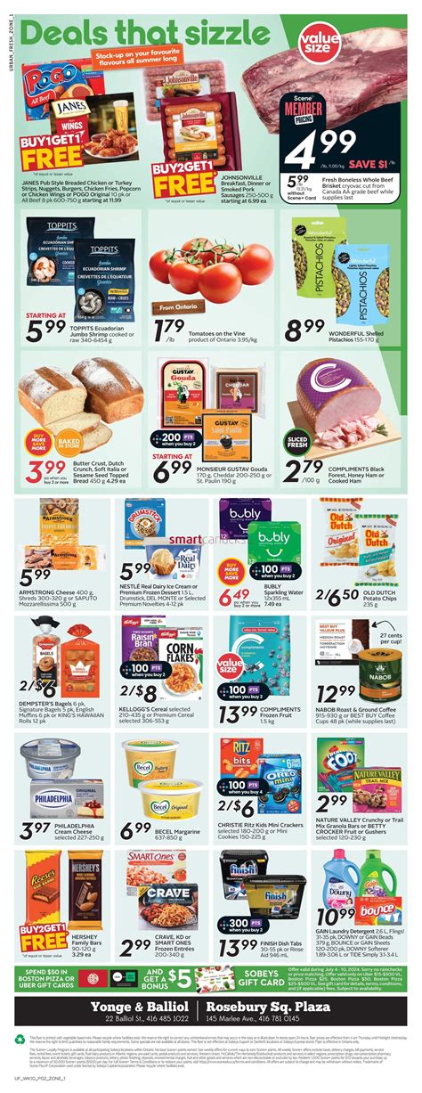 Sobeys Urban Fresh Flyer July To