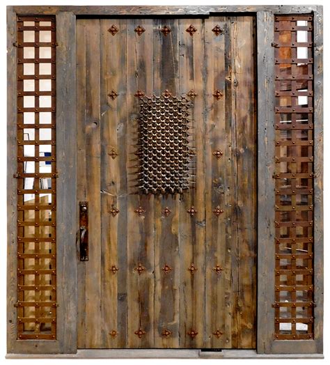 Rustic Front Door - La Puerta Originals - Entry with Sidelights ...