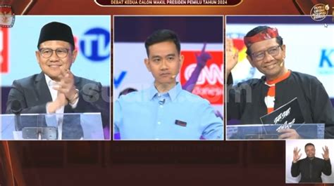 On Fire Hingga Ancungkan Kedua Tangan Di Debat Cawapres Gibran Ledek