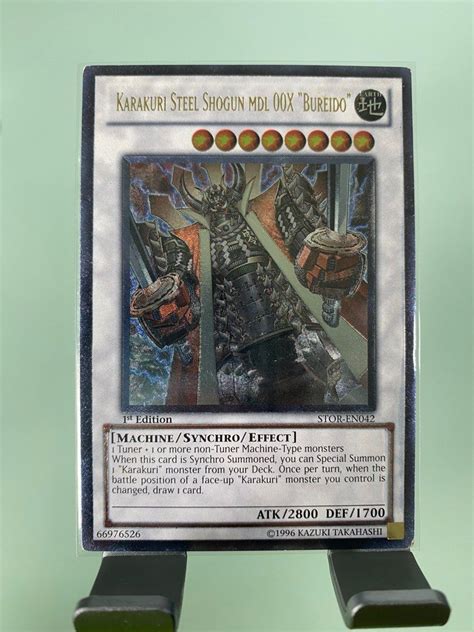 Yugioh Ultimate Rare Karakuri Steel Shogun Mdl 00X Bureido STOR