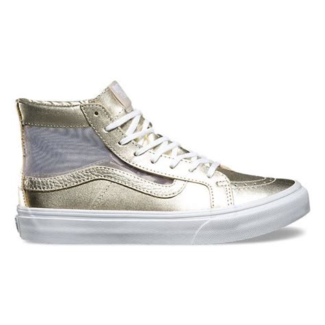 Mesh Metallic Sk8 Hi Slim Cutout Shop Womens Shoes At Vans Vans