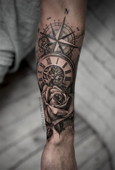 Compass Rose Tattoo Forearm