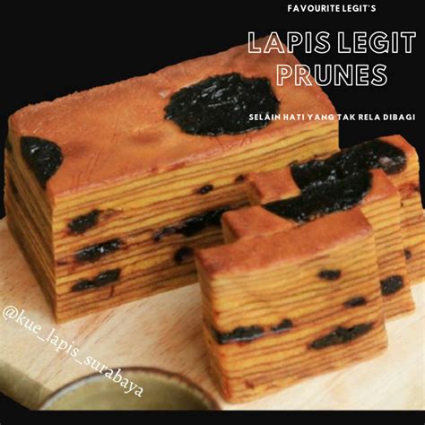 Jual Lapis Legit Prunes Premium Surabaya Wisman Moist Halal Tanpa