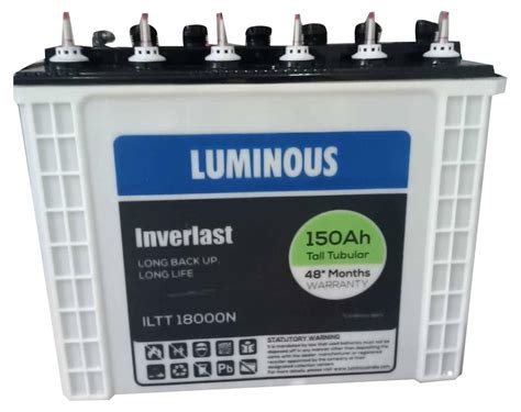 150 Ah Luminous Inverlast ILTT 18048N Tall Tubular Battery ID