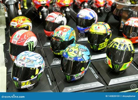 Selected Focused of the Miniature Model of MotoGP Riders Helmets ...