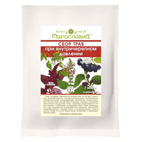 "При внутричерепном давлении" сбор трав купить / Сборы трав ...