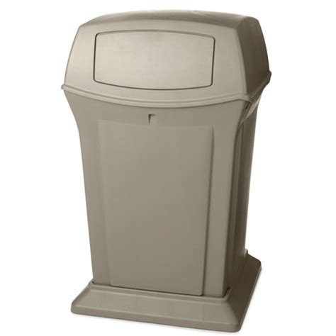 Rubbermaid Commercial 917188BG 45 Gallon Ranger Container W 2 Doors Beige