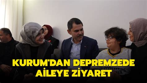 Bb Ba Kan Aday Murat Kurum Dan Depremzede Aileye Ziyaret