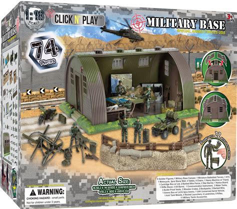 Click N Play Army Action Figures And Military Playset With A Base