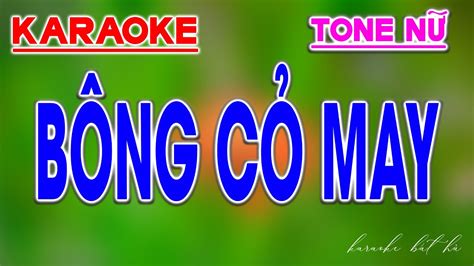 Karaoke Bông Cỏ May Tone Nữ Nhạc Sống Rumba Beat Phối Dễ Hát Karaoke