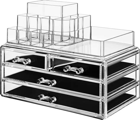 Songmics Make Up Kosmetik Organizer Mit Schubladen Und F Chern In