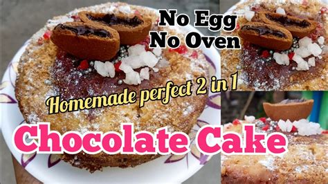 Eggless Chocolate Cake Recipehow To Make Cake Without Ovenhomemade