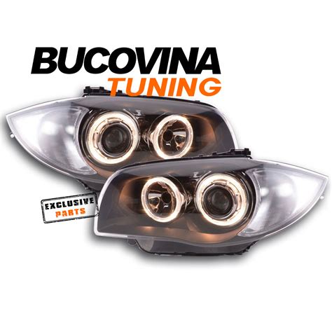 Faruri Angel Eyes Compatibile Cu BMW Seria 1 E87 E81 E82 E88 04 12