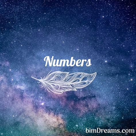 Numbers - Dream interpretation book bimDreams