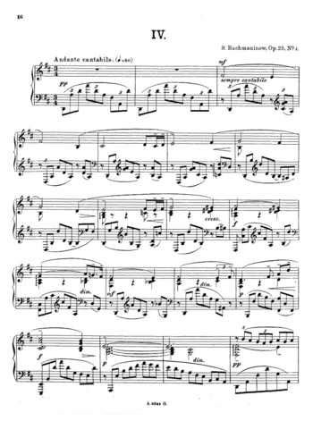 Op No Prelude In D Major Free Sheet Music By Rachmaninoff