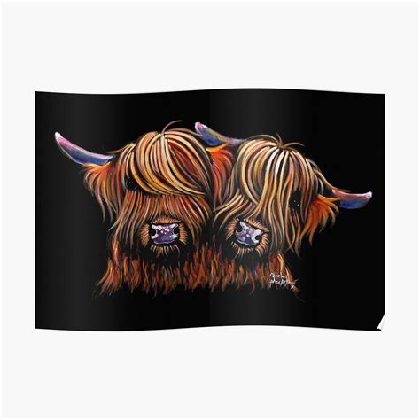 Scottish Highland Cow Print Pals By Shirley Macarthur Book Cover