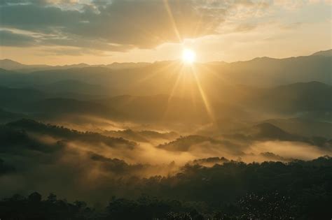 Sunrise over the mountains | Premium AI-generated image