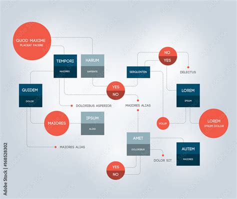 Flowchart. Template, scheme, diagram, infographic. Stock Vector | Adobe ...