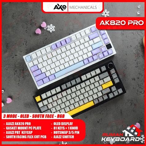 Jual MECHANICAL KEYBOARD AJAZZ AK820 PRO 75 OLED GASKET