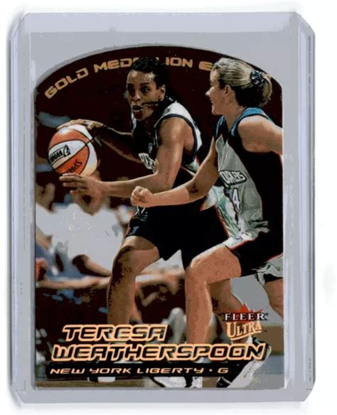 2000 CUILLÈRE À café Fleer Ultra WNBA édition médaillon d or Teresa