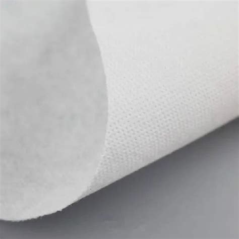 Plain Non Woven White Fabric GSM 100 150 For Textile And Garment At