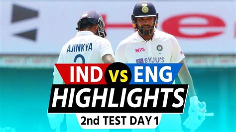 HIGHLIGHTS: INDIA vs ENGLAND 2nd TEST DAY 1 FULL HIGHLIGHTS - YouTube