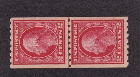 411 Line Pair Vf Xf Original Gum Never Hinged Nice Color Cv 125 See Pic United States