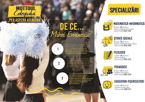 Oferta educațională 2023 2024 Colegiul Naţional Mihai Eminescu Suceava