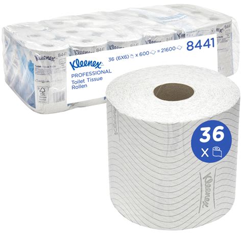 Rotolo Standard Di Carta Igienica Kleenex 8441 36 Rotoli X 600