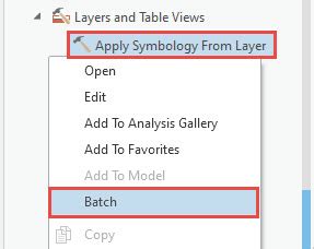 How To Apply The Same Symbology To Multiple Rasters In Arcgis Pro