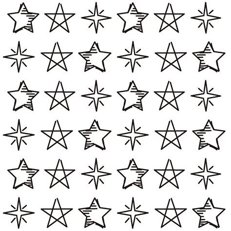 Star shapes hand drawn background Vector illustration 34945691 Vector ...