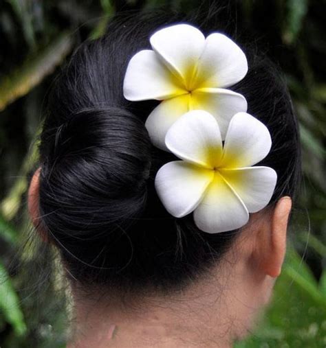 Plumerias Foam Flowers Hair Clip Plumeria Hair Clip