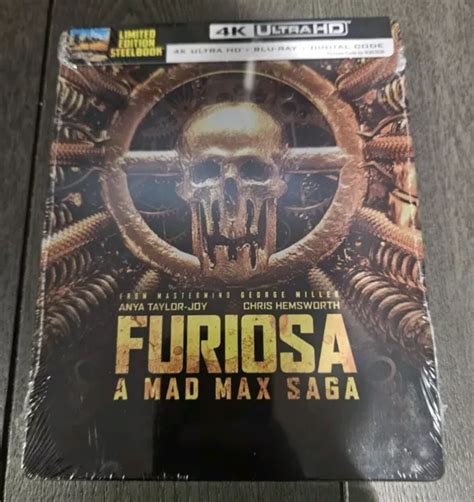 Furiosa A Mad Max Saga Steelbook K Uhd Blu Ray Digital New Ready To