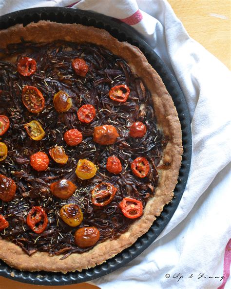 Tarte aux oignons rouges caramélisés Recette de saison Up Yummy