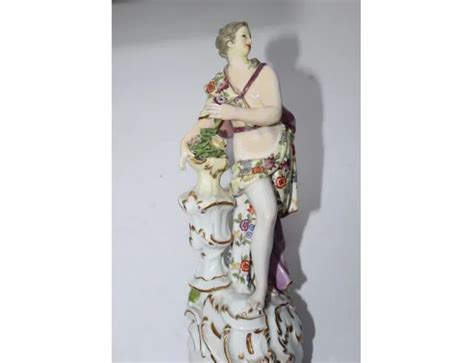 Antik Meissen Grosse Porzellanfigur Figur Allegorie Der Fr Hling Um