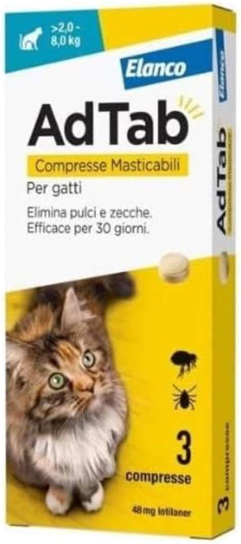 Adtab Compresse Masticabili Per Gatti Da Kg Compresse