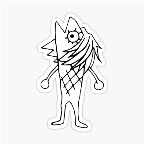 "Luffy's mermaid drawing" Sticker for Sale by Peacemain | Redbubble