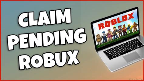 How To Claim Pending Robux Fast YouTube