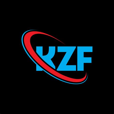 Logotipo De Kf Letra Kf Diseño Del Logotipo De La Letra Kzf Logotipo De Las Iniciales Kzf