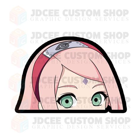 Aquaflask Peeker Stickers Naruto Sakura Sasuke Hinata Itachi