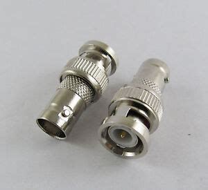 BNC Male Plug To BNC Female Jack Straight Coaxial Adapter RF Connector Convertor | eBay