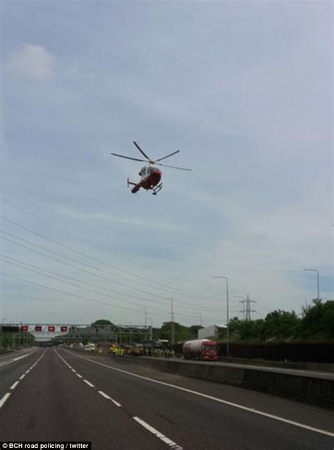 M25 Motorway Shut In Both Directions Causing Massive Tailbacks After