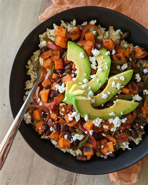 Sweet Potato Black Bean Rice Bowl • The Candid Cooks