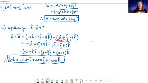 Unit Vectors Part Subtraction Youtube