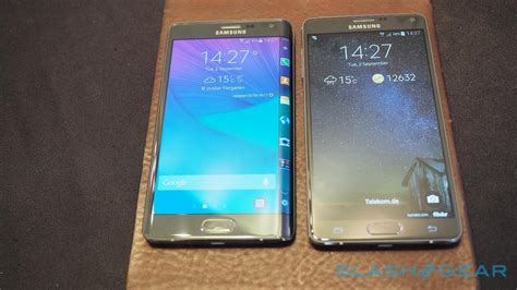 Galaxy S6 Edge Vs Note Edge Samsung Gets Edgy SlashGear