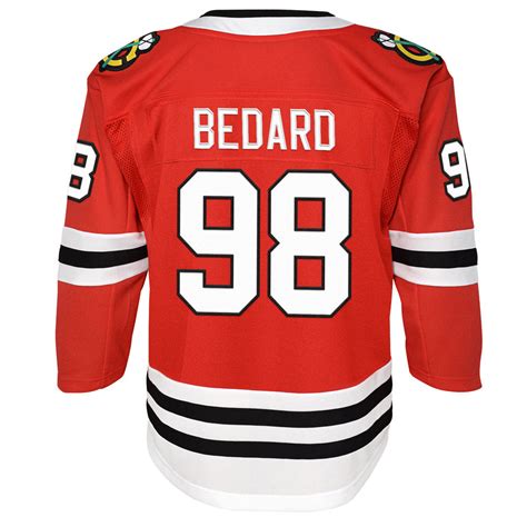 CHICAGO BLACKHAWKS CONNOR BEDARD YOUTH HOME JERSEY