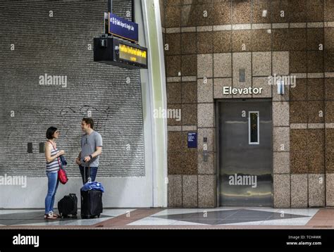 SEATTLE, WASHINGTON - May 19, 2017: The Downtown Seattle Transit Tunnel ...