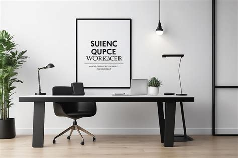 Premium Photo | Modern Elegance in Signage Office Interior Showcase