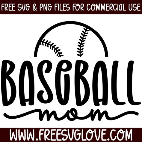 Baseball Mom Svg Free Svg Love