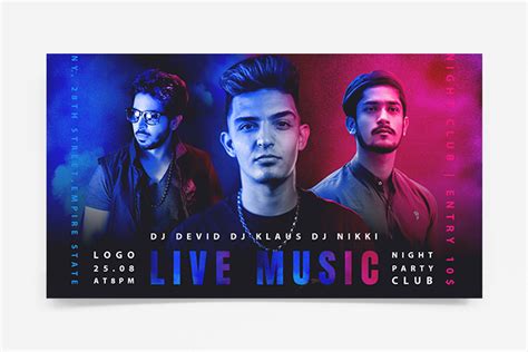 Free DJ Set Banner Set Template – Free PSD Templates